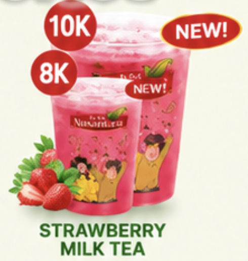 STRAWBERRY MILK TEA